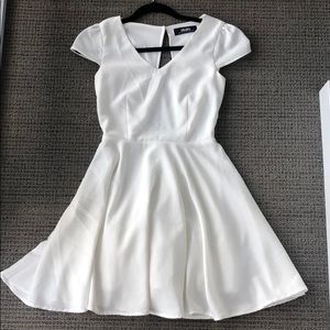 White mini dress